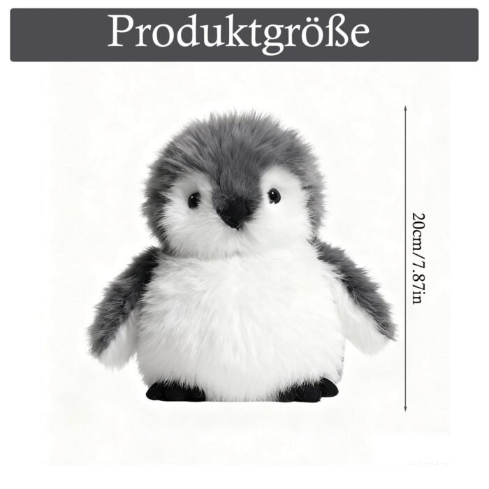 JcvPot Pinguin Kuscheltier, Weiches Stofftier Für Kinder Und Babys, Kuscheltier Pinguin Plüschtier 20 cm, Plüschtier – Bild 7