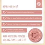 Bieco Kuscheltier Reh Ella mit Rassel | Baby Kuscheltier ab 0 Monate Stofftier Baby Plüschtier Reh rentier – Bild 2