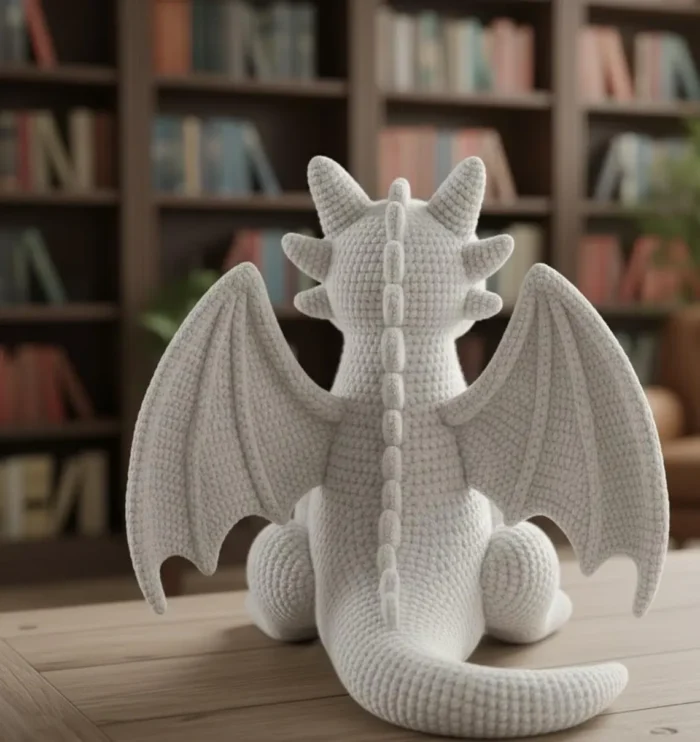 Light Fury Dragon Crochet Pattern, Fantasy Dragon Amigurumi PDF, White Dragon Plush Tutorial – Bild 2