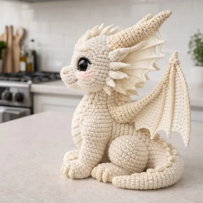 Amigurumi Crochet Dragon Pattern, Fantasy Plush Toy DIY – Bild 6
