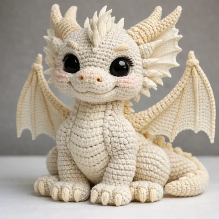 Amigurumi Crochet Dragon Pattern, Fantasy Plush Toy DIY – Bild 5