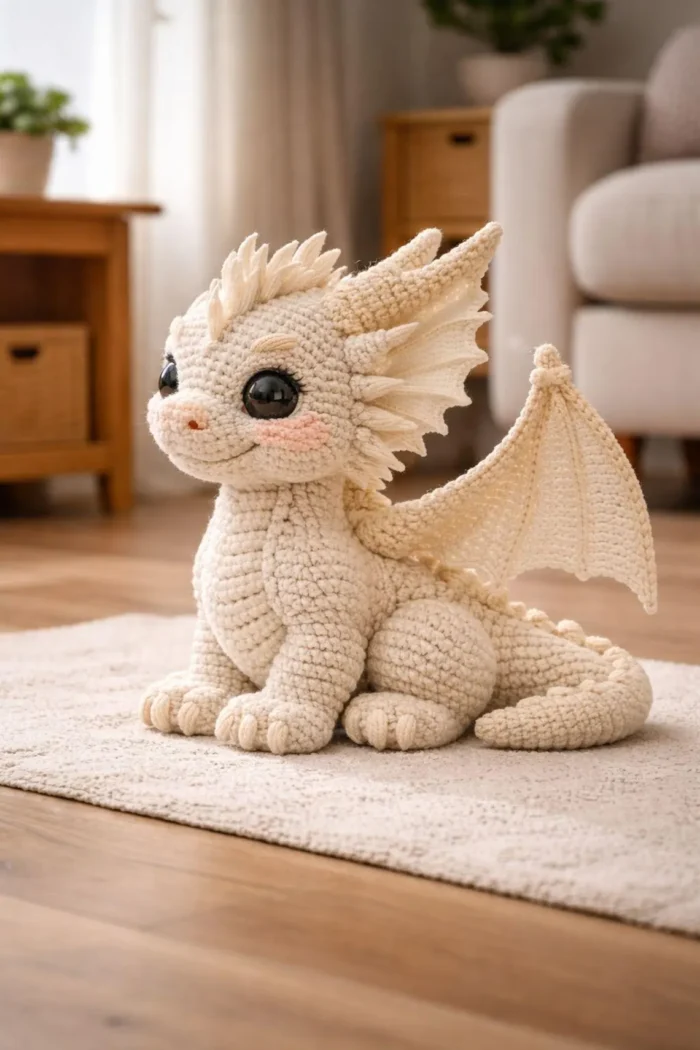 Amigurumi Crochet Dragon Pattern, Fantasy Plush Toy DIY – Bild 3