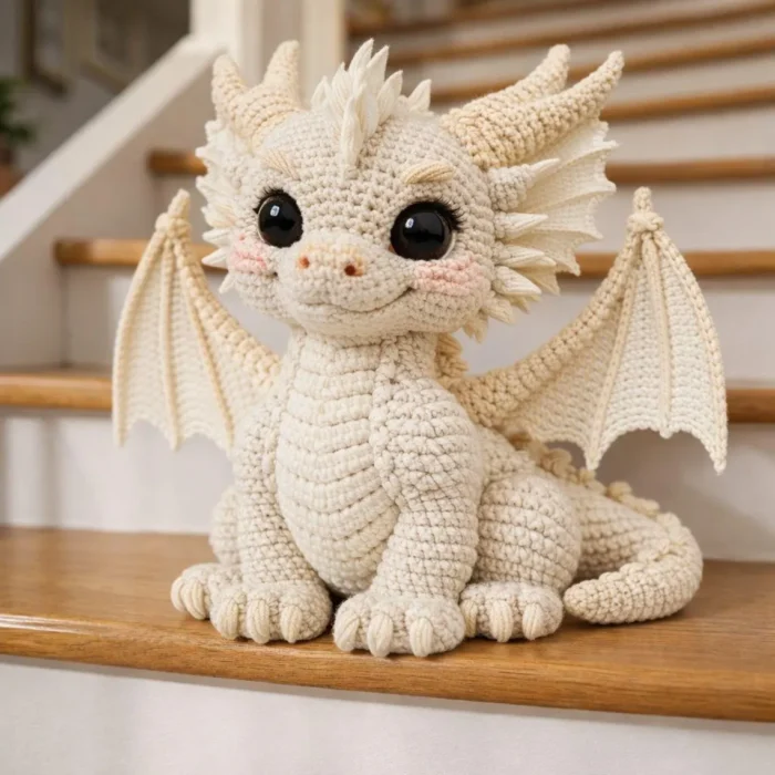 Amigurumi Crochet Dragon Pattern, Fantasy Plush Toy DIY – Bild 4