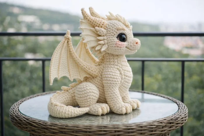 Amigurumi Crochet Dragon Pattern, Fantasy Plush Toy DIY – Bild 8